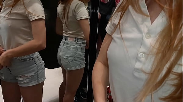 Spying In The Fitting Room For A Randomly Familiar Girl thumbnail