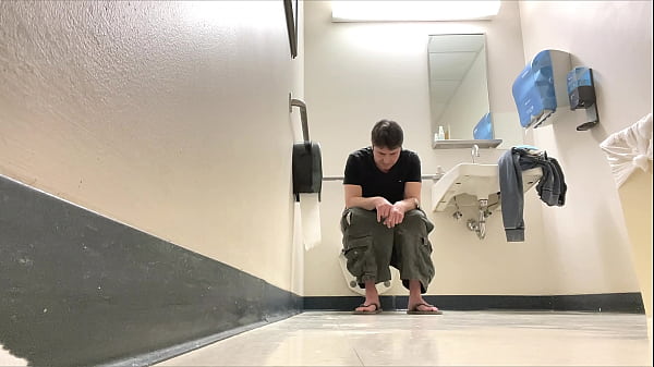 Masturbating In Public Toilet Compilation thumbnail