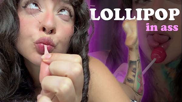 Girl With Split Tongue Licks A Lollipop And Puts In Ass thumbnail