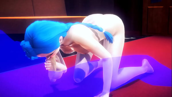 League Of Legends Hentai - Jinx Sucking Dick & Handjob thumbnail