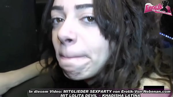 German amateur sex party with multiple cum inside at 2 teens 