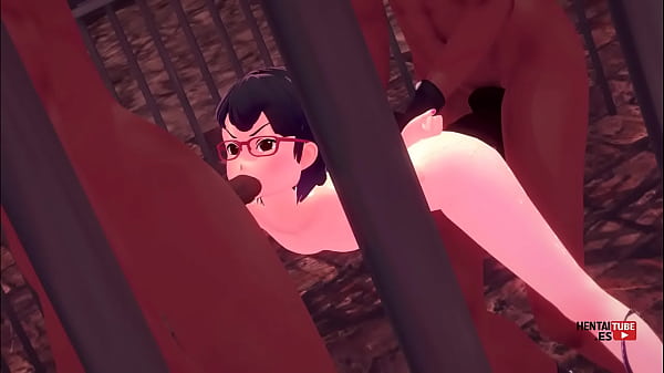 Boruto hentai sarada fucked and blowjob in a threesome 