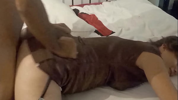 Amateur Couple, Satin Lingerie (panties, Clothed Sex), Heels & Stockings, Blowjob, Rimjob, Spanking thumbnail