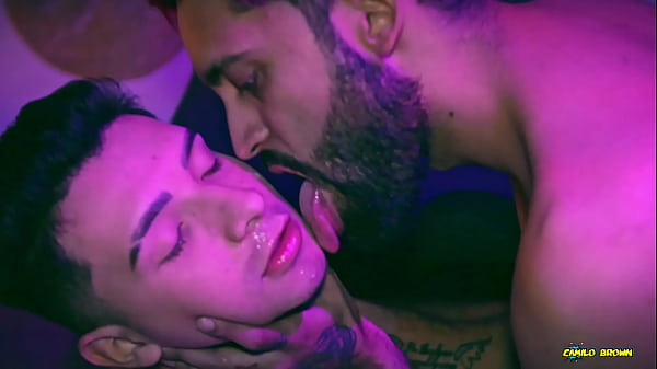 Big Dick Camilo Brown Fucking Cute Twink Juan Ferrer Bareback At The Bar Covering His Face In Cum 