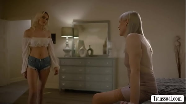 Sexy Blonde Goes To The Room Of Her Shemale Friend And Comforts Her By Sucking Her Shecock Passionately.in Return,ts Babe Licks And Fucks Her Friend. thumbnail