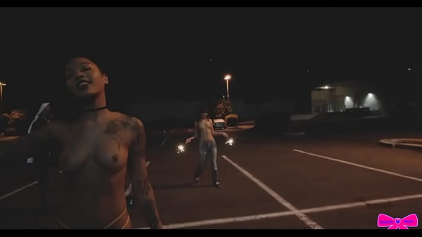 Topless Outdoors Public Sparklers With Honey Gold And Dakota Marr thumbnail