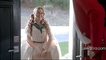 TS Couple Promise Cookie Scout Lots Of Business If She Fucks Them Both - Leana Lovings, Kasey Kei, Victoria Grant 