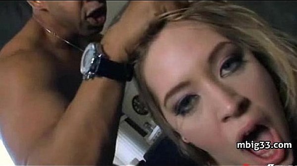 Hottie about to get fucked by big black cock 