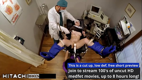 Slut gets mandatory hitachi orgasms from nurse lenna lux 