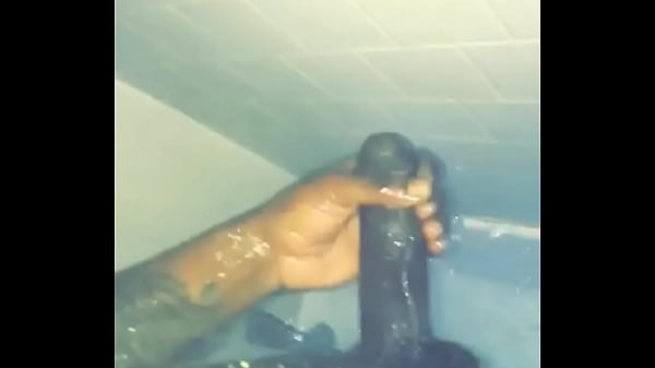 Wet black dick